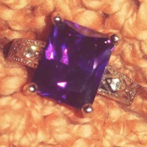 Purple & Silver Ring (Brand New)